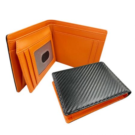 Custom Logo Carbon Fiber Wallet