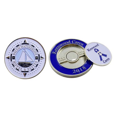 Metall Golfball-Marker Medaille - Metall-Pokerchip Herausforderungsmünze Golfball-Marker