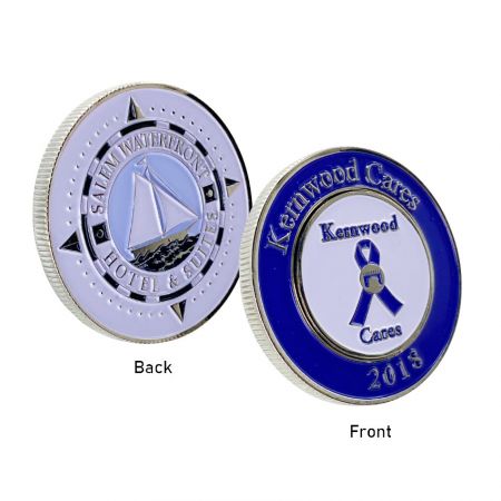 moneta souvenir personalizzata a forma di pallina di ferro