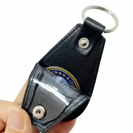 porte-clés en cuir en forme de goutte d'eau pour pièces en gros