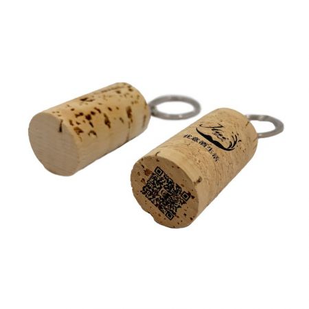 Wine Cork Keychain