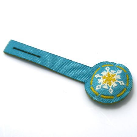 cheap woven padded zip pulls