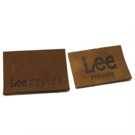 personalized real leather label for jacket