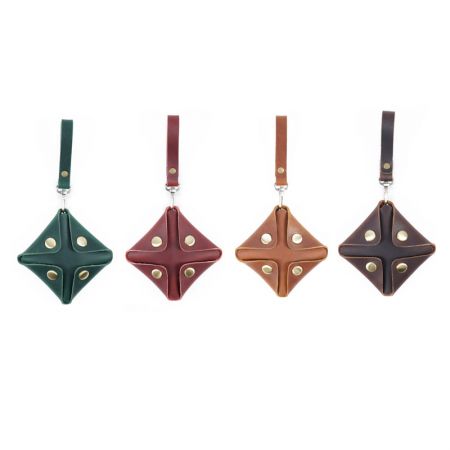 portefeuille en cuir avec sangle en gros