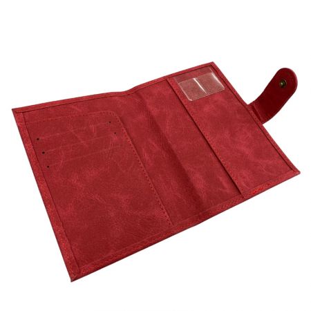 custom leather passort document holder