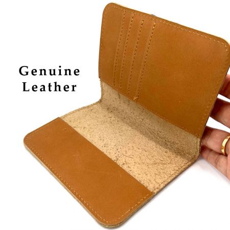 custom genuine leather passport holder