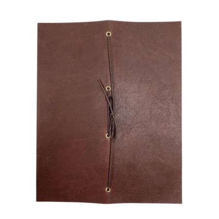Bulk leere genuine Leder Weinkartenordner