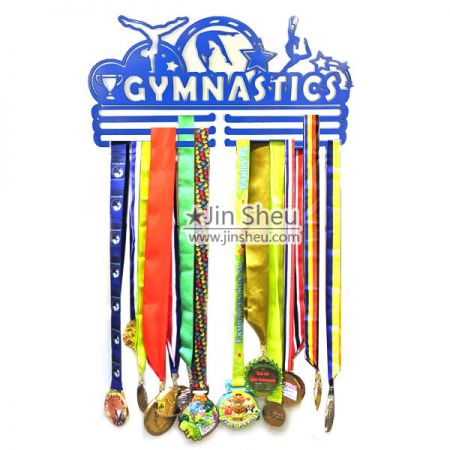 Esposizione di supporto per medaglie in ferro personalizzato - Ganci per esposizione di medaglie di ginnastica in ferro con rivestimento a polvere