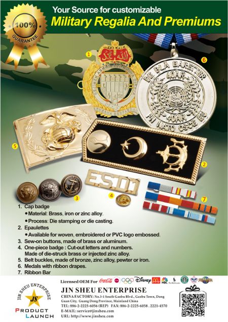 Accesorios de Uniformes Militares al por Mayor