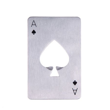 ouvre-bouteilles en métal cartes poker