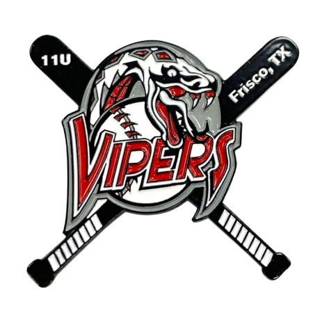 Keresztütő Baseball Kitűzők - Vipers Baseball Kereskedelmi Kitűzők