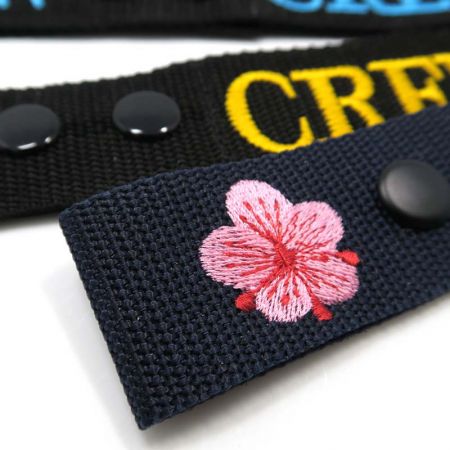 aangepaste borduurwerk crew straps