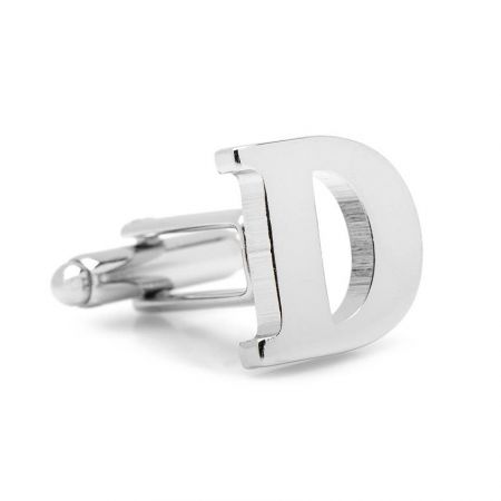 custom made sterling silver letter cufflinks