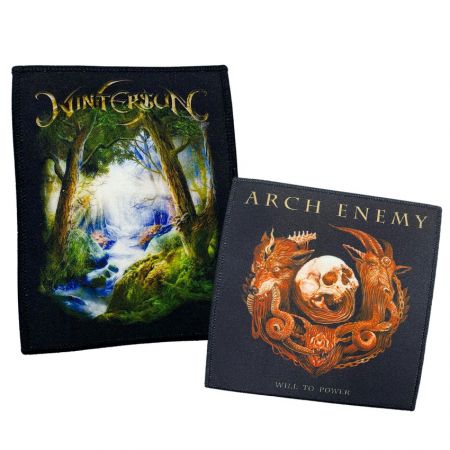 Custom Sublimation Printed Satin Patches - wholesale dye sublimation patches