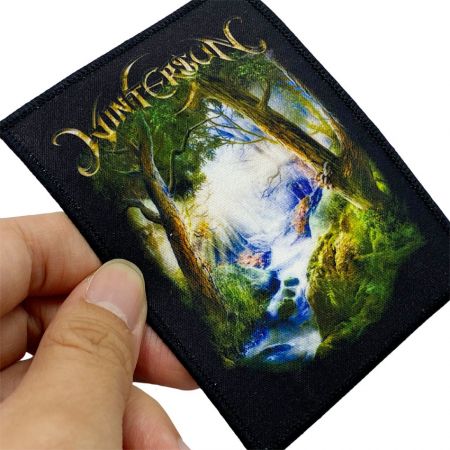 wholesale custom forest printed patch