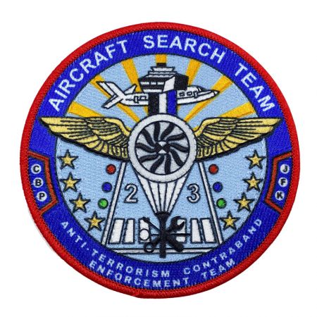 Custom Embroidery Printed Patches - custom round embroidery sublimated patch