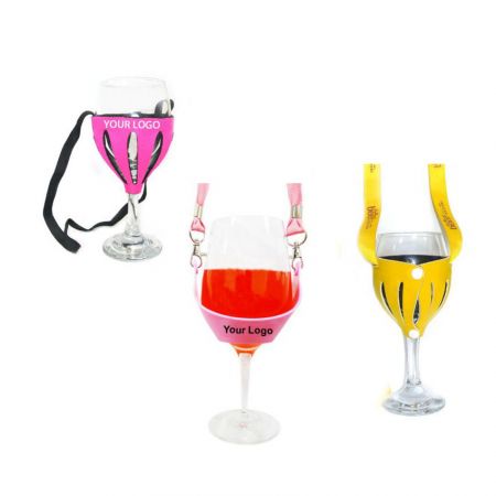 Vin glas holder halskæder
