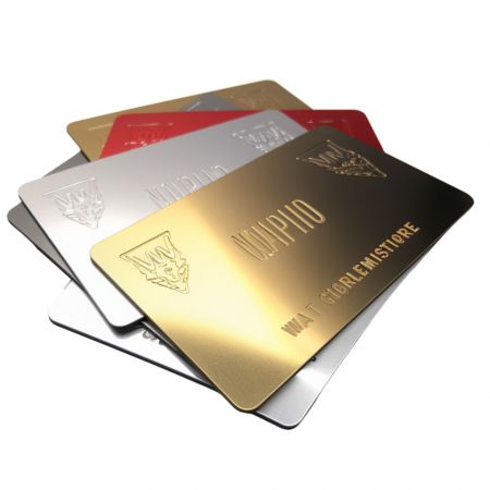 Cartes de visite en métal