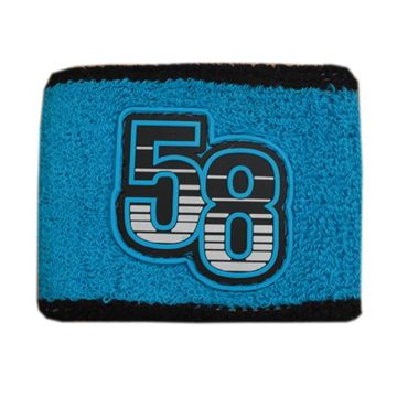 Sweatband Wrist with PVC Label - Customized PVC Label Wristbands
