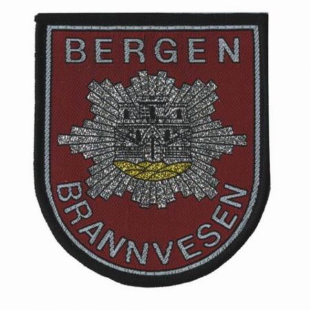 woven fabric police badges