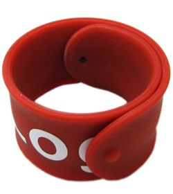 benutzerdefinierter Siebdruck-Logo-Snap-Band