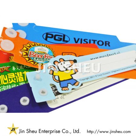 bracelet d'entrée imprimé avec logo personnalisé en gros