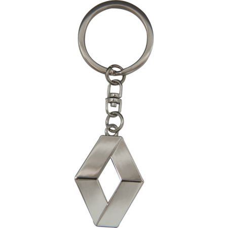 Renault Fém Króm 3D Kulcstartó