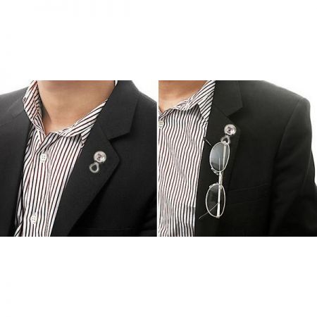 ที่ยึดแว่นตาแม่เหล็กสำหรับเสื้อ