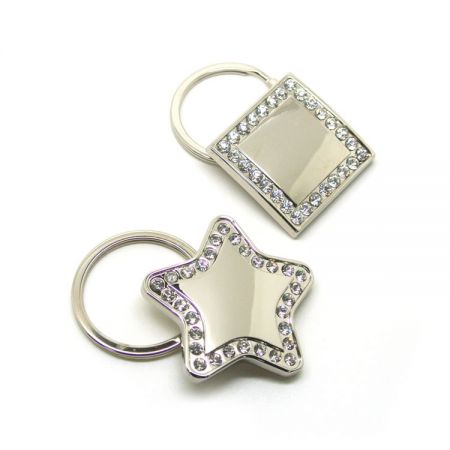 Rhinestone nøgleringe - Rhinestone nøgleringe