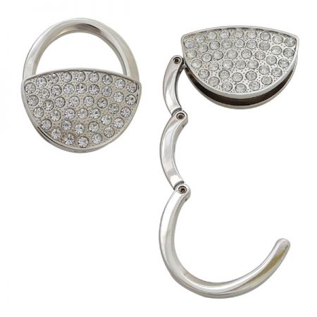 Ganci pieghevoli per borse a forma di borsa di gemme - Ganci pieghevoli per borse a forma di borsa di gemme