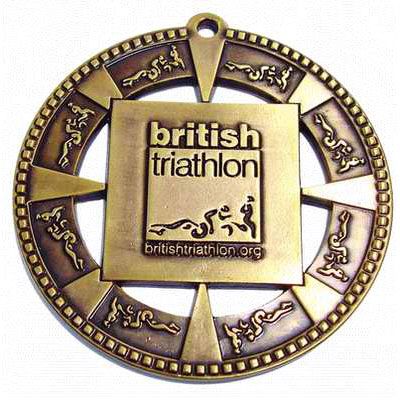 Engros Tilpasset Triathlon Medalje - Britiske Zinklegering Medaljer