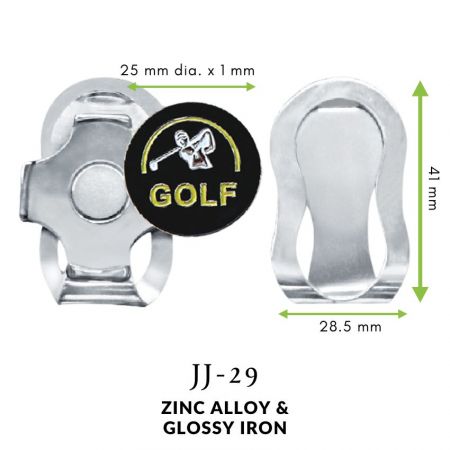 Jordnøddeformet Magnetisk Golf Hat Clip - Metal Bold Marker Hat Clips