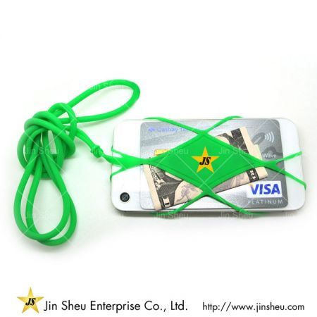Silicone Mobile Phone Back Straps - Silicone phone holder lanyard