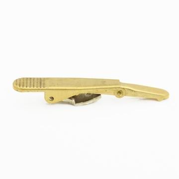 Tie Bar #No. 1 - engraved tie clip gold