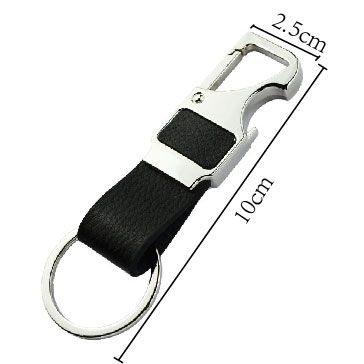 porte-clés en boucle de ceinture en cuir