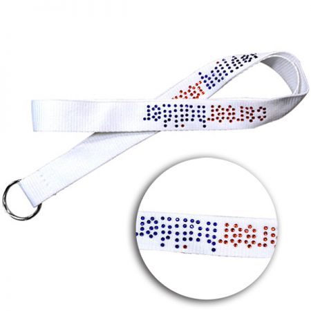 Groothandel op maat gemaakte rhinestone lanyard