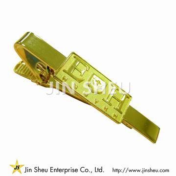 custom gold plated men tie bar