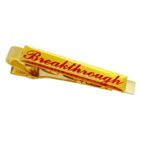 Gold Plated Metal Tie Clip - mens tie clip