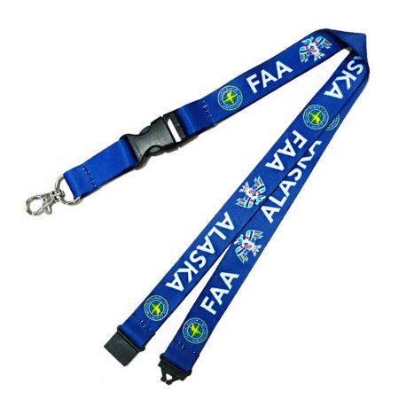 Leere Polyester-Sublimations-Lanyard