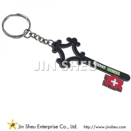 Op maat gemaakte PVC Sleutelhanger