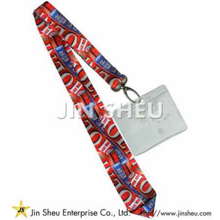 Heat-Transfer Lanyard With Badge Holder