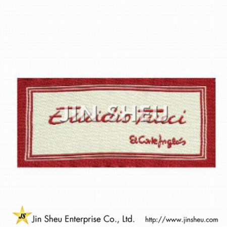 Etichetta per abbigliamento personalizzata