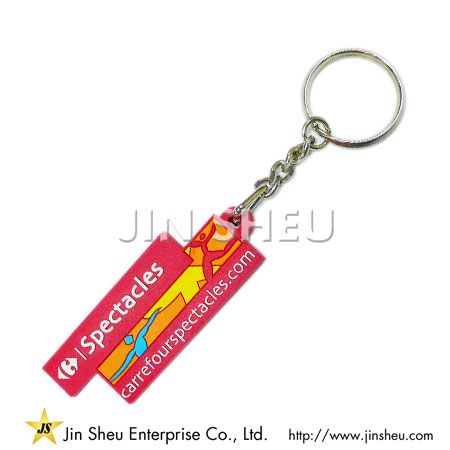 Zachte rubberen PVC sleutelhanger voor souvenir cadeau