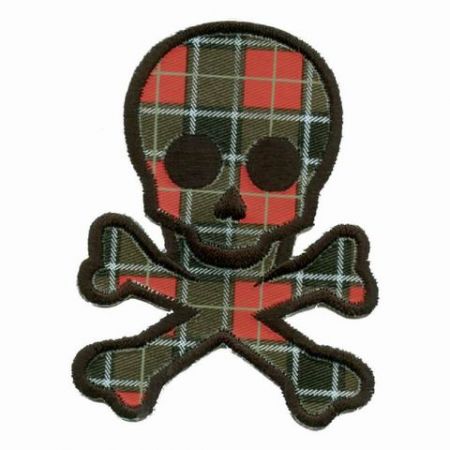 Patch imprimé avec broderie