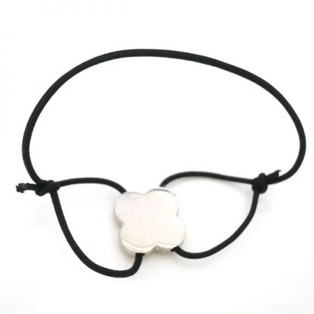 Verstelbare sliding armband met metalen bedel