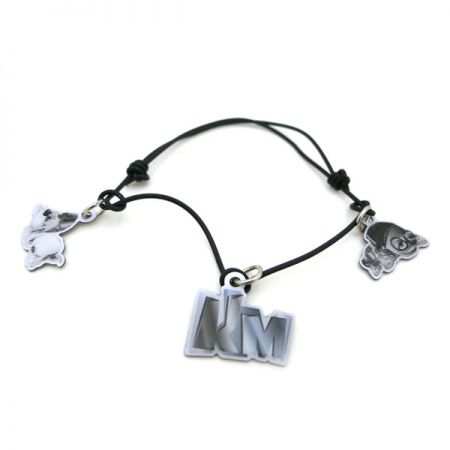 Wasleren Touw Metalen Bedel