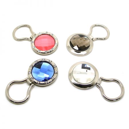 Broche de support pour lunettes avec pierre précieuse