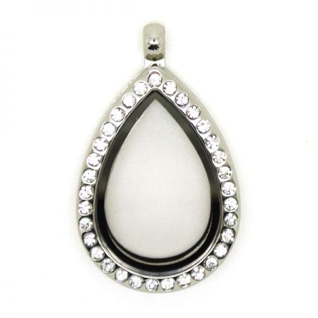Strass Drijvende Medaillon Hangers