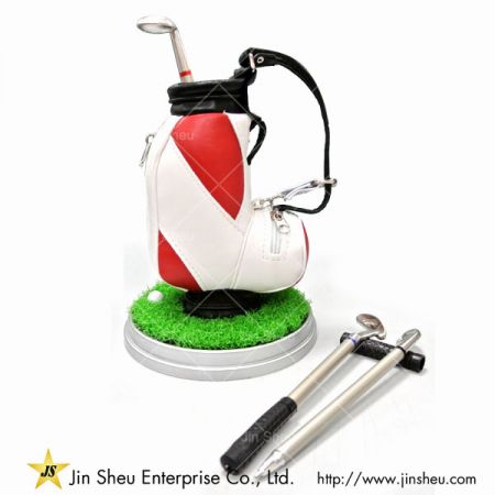 leather mini golf bag