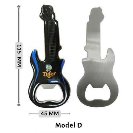 Apribottiglie a forma di chitarra con retro semplice